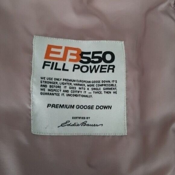 EDDIE BAUER Yukon 550 Quilted Goose Down Vest Tan Brown Sz M - Picture 10 of 11